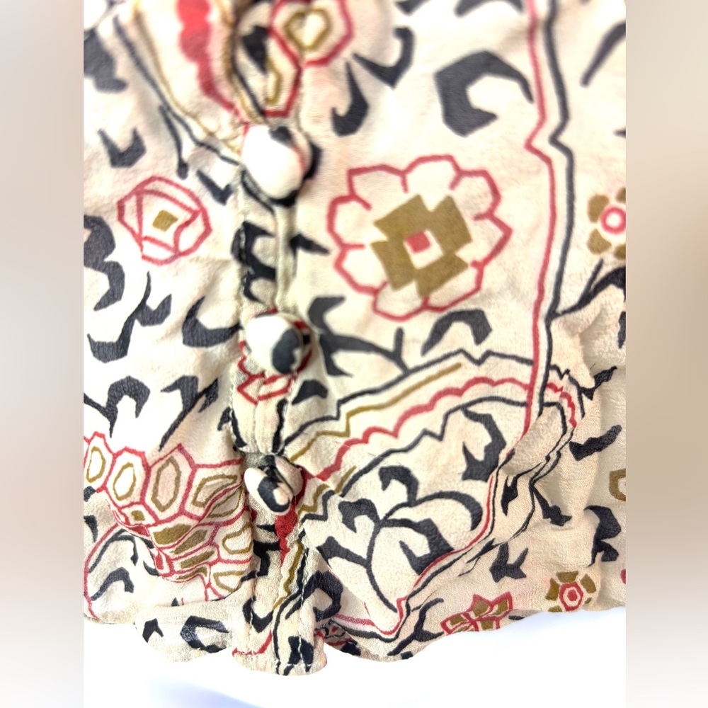 Veronica Beard 0 Silk Paisley Multicolor Button F… - image 7